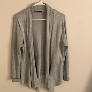 89th & Madison Open Grey Cardigan